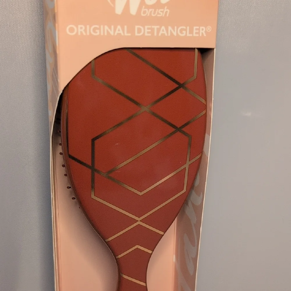 Original Detangler - Rust/Gold Geometric